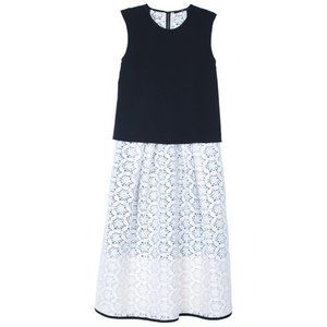 Tibi | Women's Black Embroidery Lace Layered Dress